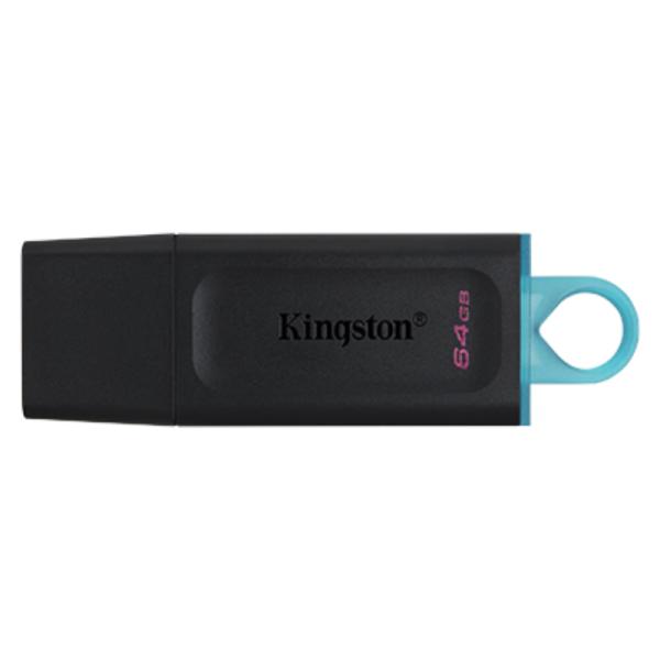 MEMORIA USB 64GB KINGSTON DATA TRAVELER EXODIA USB-A 3.2 GEN 1 DTX/64GB NEGRO / TURQUESA