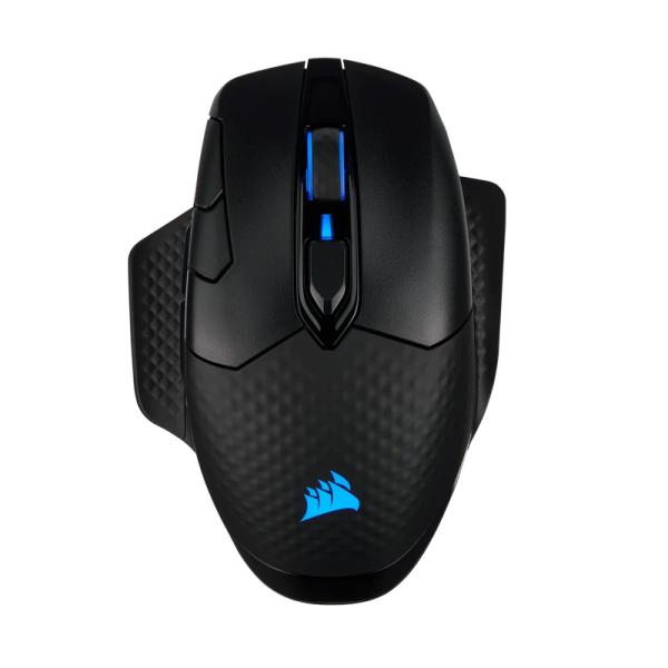 MOUSE GAMING RGB CORSAIR DARK CORE PRO INAL&Aacute;MBRICO (BLUETOOTH / 2.4 GHZ) 18000 DPI CH-9315411-NA NEGRO
