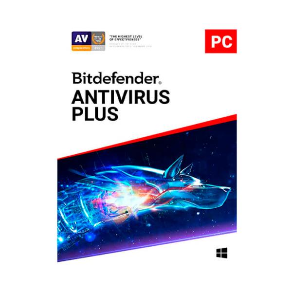 LICENCIA ANTIVIRUS BITDEFENDER ANTIVIRUS PLUS 1+1 PC 1 A&Ntilde;O-REGALIA