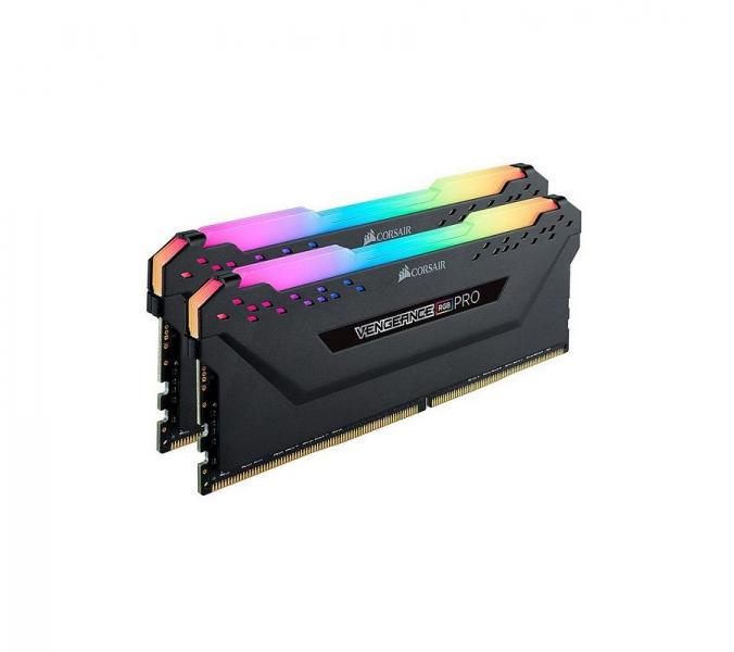 MEMORIA RAM PC 16GB CORSAIR CMW16GX4M2C3200C16-TUF DDR4 3200 MHZ CL16 1.35 V RGB. XMP 2.0. DISIPADOR ALUMINIO DIMM 288 PINES NEGRO