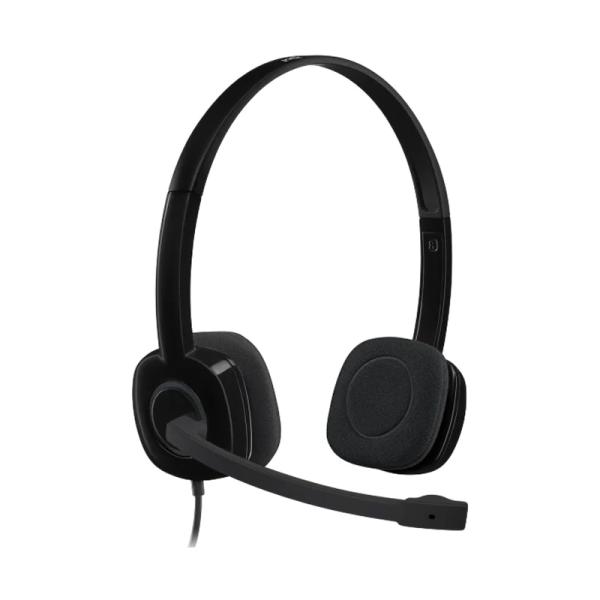 HEADSET LOGITECH H151 STEREO ALÁMBRICO 3.5 981-000587 NEGRO