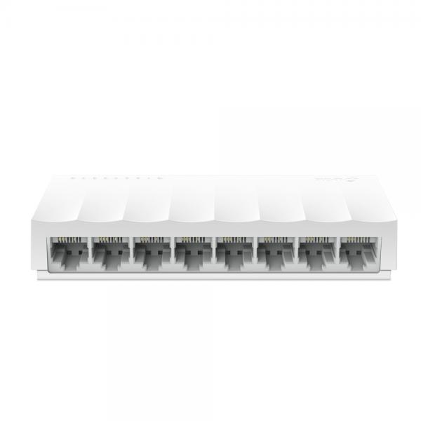 SWITCH TP-LINK LS1008 8 PUERTOS RJ45 FAST ETHERNET 10/100 MBPS NO ADMINISTRABLE BLANCO