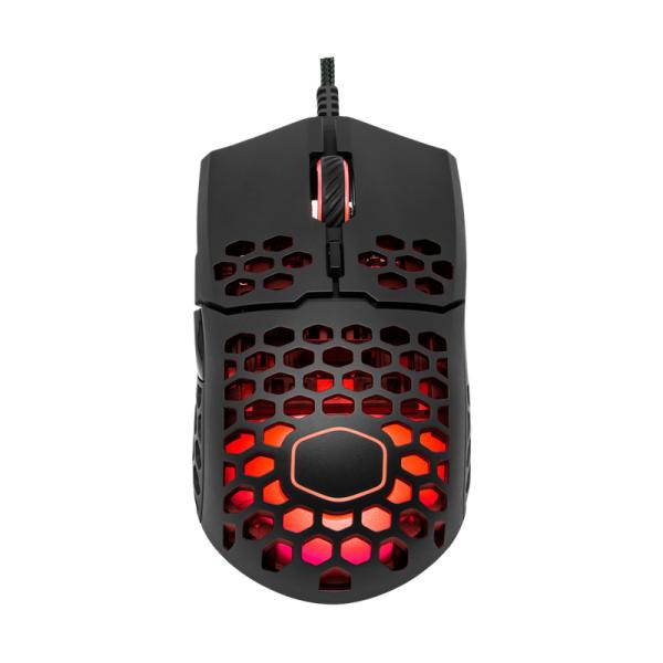 MOUSE GAMING RGB COOLER MASTER  MM711 AL&Aacute;MBRICO USB 16000 DPI ULTRALIGERO MM-711-KKOL1 NEGRO