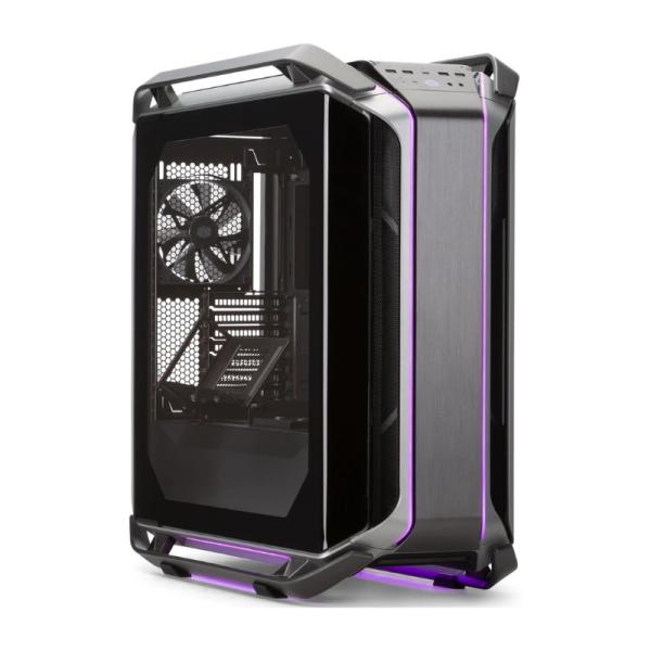 CASE GAMING RGB COOLER MASTER COSMOS C700M FULL TOWER VENTILADORES 4 DE 140MM CON VIDRIO TEMPLADO CURVO LATERAL MCC-C700M-MG5N-S00 NEGRO