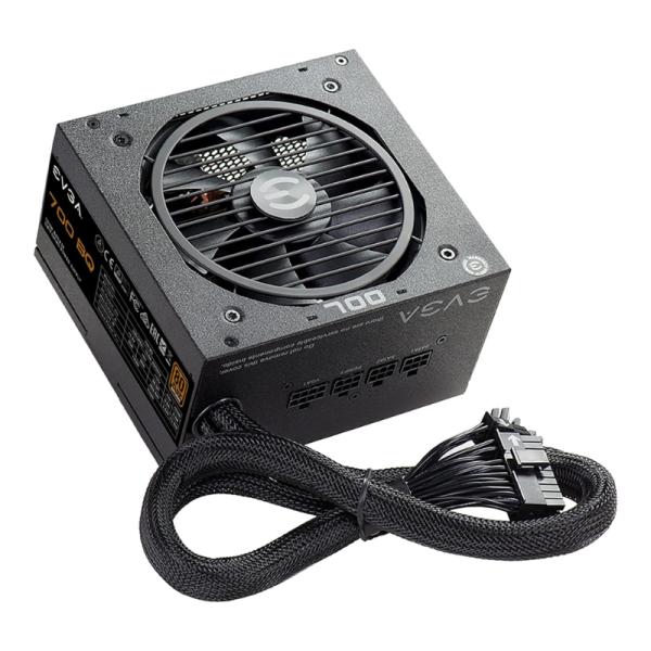 FUENTE DE PODER EVGA 700 BQ 700W BRONZE SEMIMODULAR ATX 110-BQ-0700-V1 NEGRO
