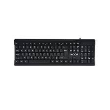 TECLADO UNNO TEKNO KLASS MEMBRANA AL&Aacute;MBRICO USB  INGL&Eacute;S KB6706BK NEGRO