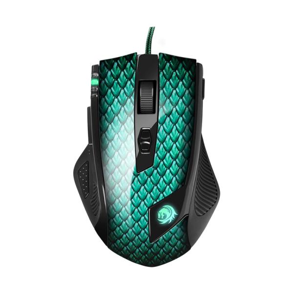 MOUSE GAMING SHARKOON DRAKONIA AL&Aacute;MBRICO USB 5000 DPI 4044951012527 NEGRO / AQUA