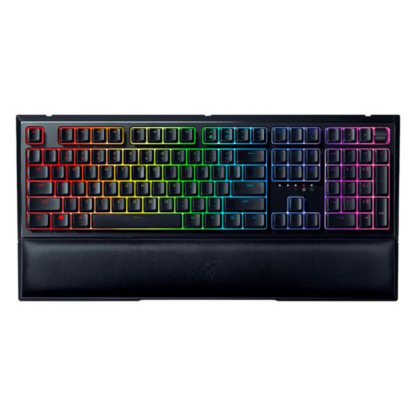 TECLADO GAMING RGB RAZER ORNATA V2 MEMBRANA AL&Aacute;MBRICO USB ESPA&Ntilde;OL RZ03-03381000-R311 NEGRO