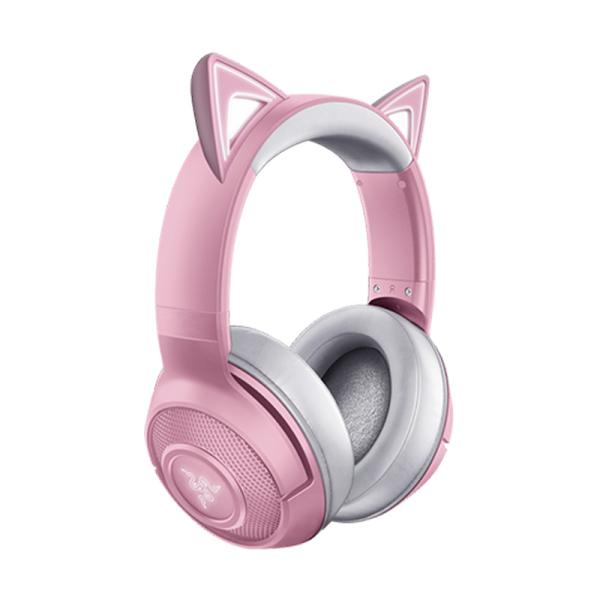 HEADSET GAMING RGB RAZER KRAKEN KITTY CHROMA AL&Aacute;MBRICO USB RZ04-02980200-R3M1 ROSADO