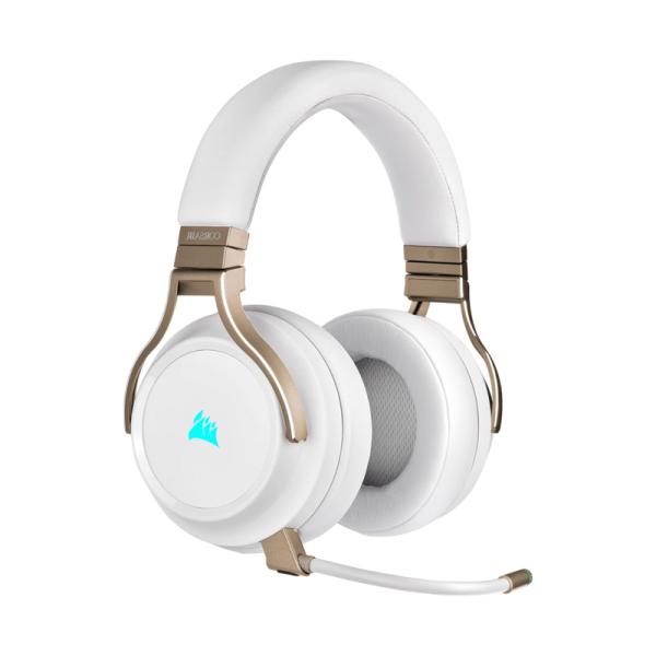 HEADSET GAMING RGB CORSAIR VIRTUOSO INAL&Aacute;MBRICO USB CA-9011224-NA PERLA