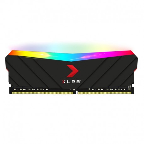 MEMORIA RAM PC 8GB PNY XLR8 RGB DDR4 3200MHz CL16 1.35V MD8GD4320016XRGB NEGRO