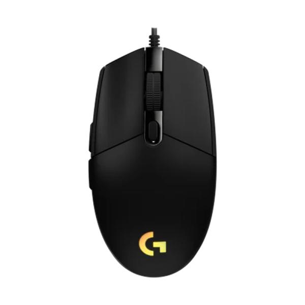 MOUSE GAMING RGB LOGITECH G203 LIGHTSYNC ALÁMBRICO USB 8000 DPI 910-005790 NEGRO