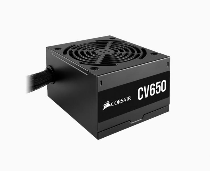 FUENTE DE PODER CORSAIR CV650 650W 80 PLUS BRONZE NO MODULAR ATX CP-9020236-NA NEGRO