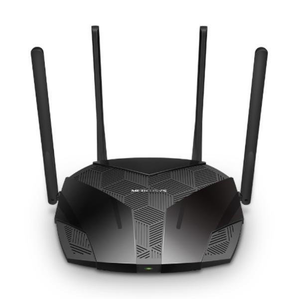 ROUTER MERCUSYS MR70X DUAL BAND 2.4/5 GHZ 1800 MBPS WIFI 6 PUERTOS WAN / LAN NEGRO