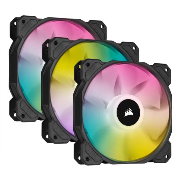 ABANICO CORSAIR iCUE SP120 RGB ELITE 3X12CM CO-9050109-WW NEGRO