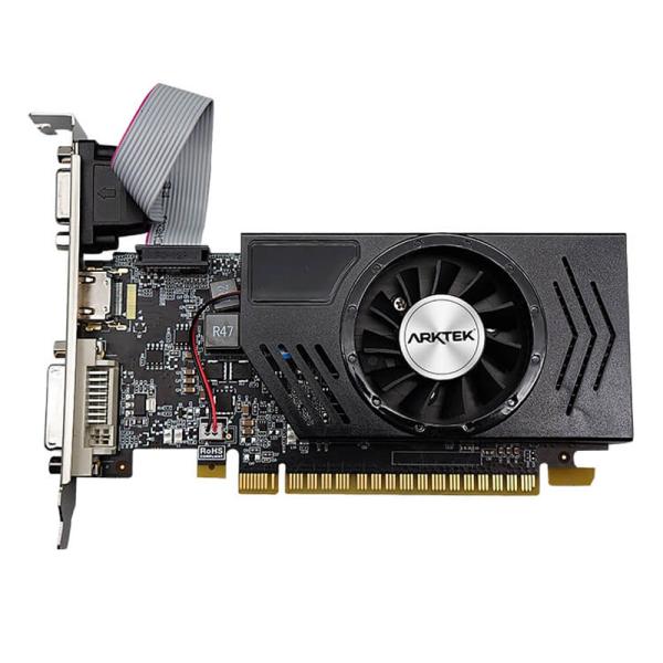 TARJETA DE VIDEO ARKTEK GEFORCE GT730 2GB 128BIT DDR3 700 MHZ AKN730D3S2GL1 NEGRO