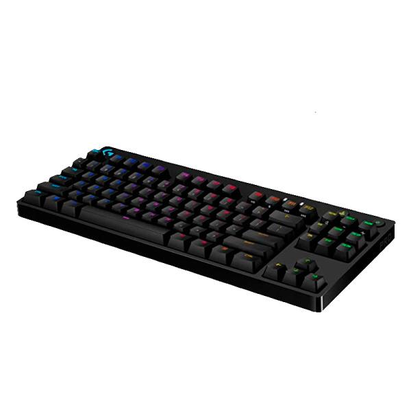 TECLADO GAMING RGB LOGITECH G PRO TKL MECÁNICO ALÁMBRICO INGLÉS 920-009388 NEGRO