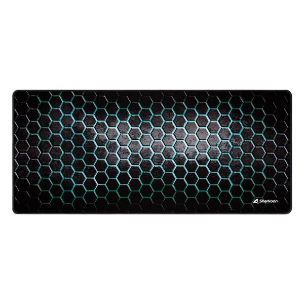 MOUSE PAD GAMING SHARKOON SKILLER SGP30 MESH XXL TELA Y GOMA 4044951032181 NEGRO / AZUL