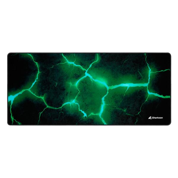 MOUSE PAD GAMING SHARKOON SKILLER SGP30 STONE XXL TELA Y GOMA 4044951032204 NEGRO / VERDE