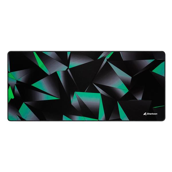 MOUSE PAD GAMING SHARKOON SKILLER SGP30 STEALTH XXL TELA Y GOMA 4044951032228 NEGRO / VERDE