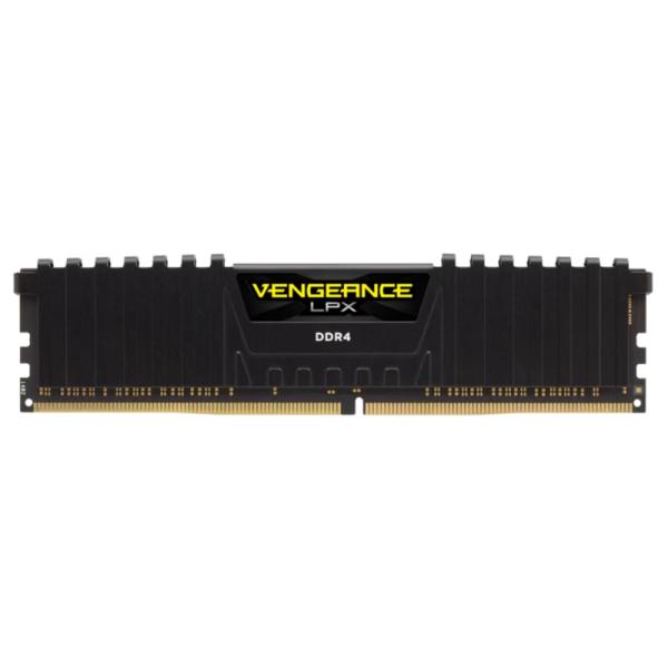 MEMORIA RAM PC 16GB CORSAIR CMK16GX4M1Z3600C18 DDR4 3600 MHZ CL18 1.35 V VENGEANCE LPX. DISIPADOR ALUMINIO. XMP 2.0 DIMM 288 PINES NEGRO