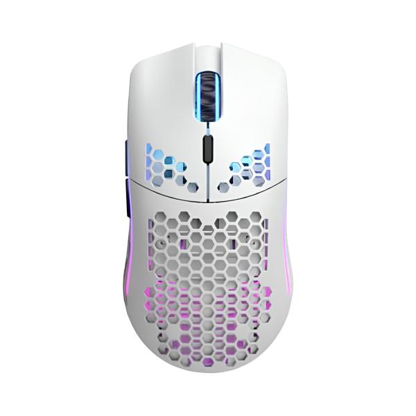 MOUSE GAMING RGB GLORIOUS MODELO D INAL&Aacute;MBRICO 2.4 GHZ 19000 DPI GLO-MS-DW-MW BLANCO