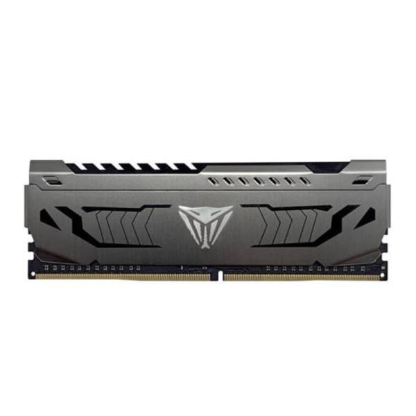 MEMORIA RAM PC 16GB PATRIOT PVS416G360C8 V4S DDR4 3600 MHZ CL18 1.35 V VIPER 4 STEEL. DISIPADOR ALUMINIO. XMP 2.0 DIMM 288 PINES NEGRO