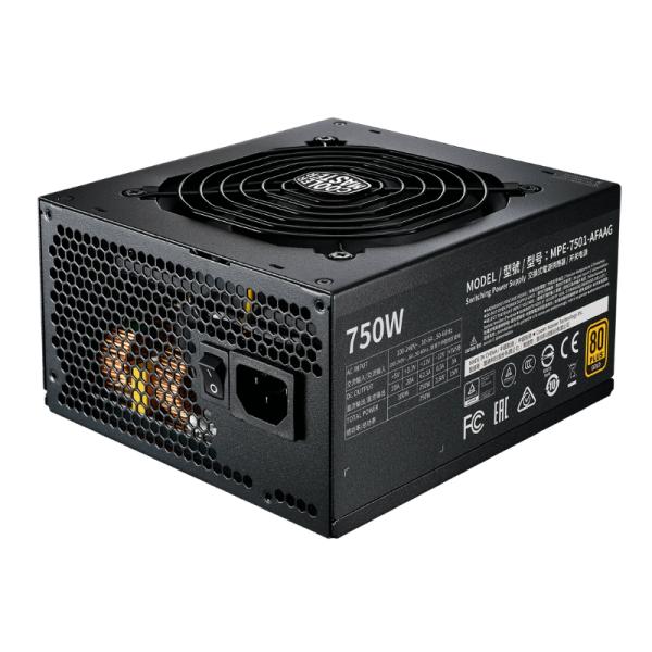 FUENTE DE PODER COOLER MASTER MWE GOLD 750 V2 750W 80 PLUS FULL MODULAR ATX MPE-7501-ACAAG-U2 NEGRO