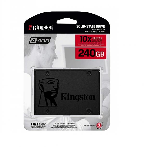 HD INTERNO SOLIDO 240GB KINGSTON SQ500 2.5" SATA III 500MB/S / 350MB/S SQ500S37/240G GRIS