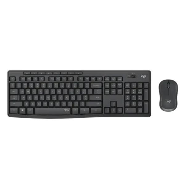 TECLADO Y MOUSE LOGITECH MK295 SILENT COMBO MEMBRANA INALÁMBRICO 2.4 GHZ ESPAÑOL 920-009792 NEGRO