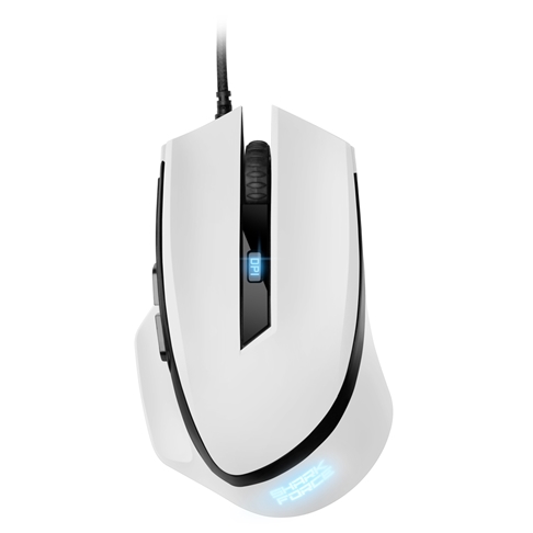 MOUSE GAMING SHARKOON FORCE II AL&Aacute;MBRICO USB 4200 DPI 4044951030446 BLANCO