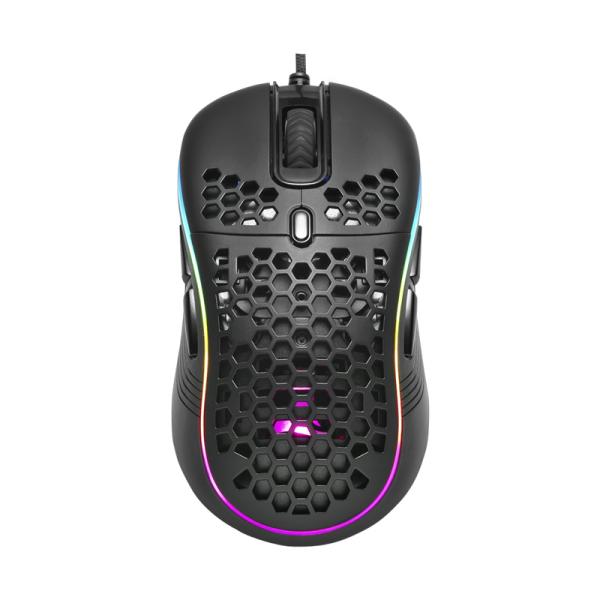 MOUSE GAMING RGB SHARKOON LIGHT2 S ALÁMBRICO USB 6200 DPI 4044951029303 NEGRO