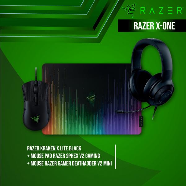 COMBO Razer X-ONE KRAKEN X LITE + SPHEX V2 + DEATHADDER V2 MINI