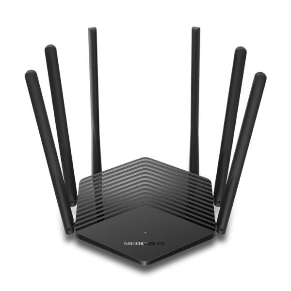 ROUTER MERCUSYS MR50G DUAL BAND 2.4/5 GHZ 1900 MBPS WIFI 5 PUERTOS WAN / LAN NEGRO