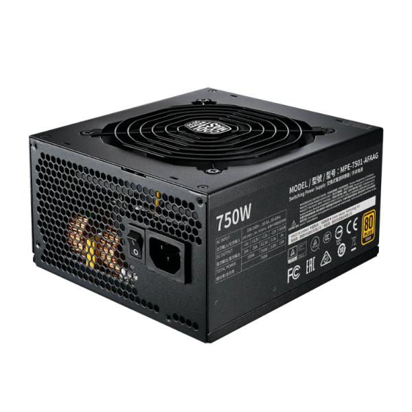 FUENTE DE PODER COOLER MASTER MWE GOLD 750 V2 750W 80 PLUS FULL MODULAR ATX MPE-7501-AFAAG-U2 NEGRO