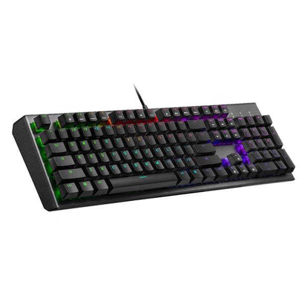 TECLADO GAMING RGB COOLER MASTER CK550 V2 MECÁNICO ALÁMBRICO USB INGLÉS SWITCH ROJO CK-550-GKTR1-US NEGRO / GRIS