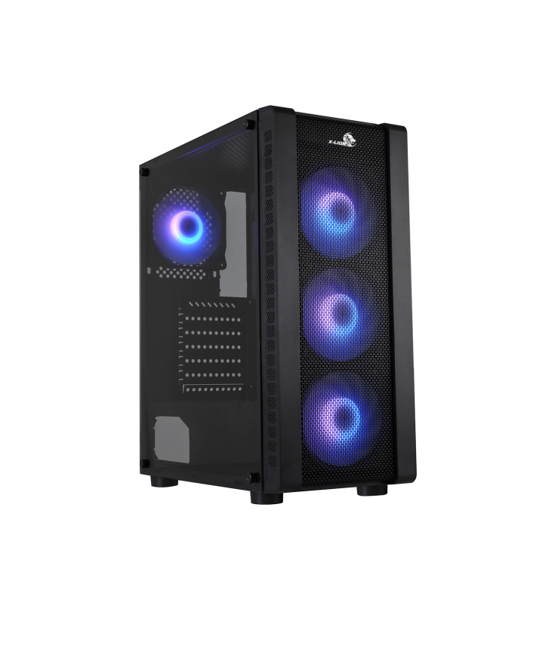 CASE GAMING  X-LION KN-893 TEMPERED  GLASS + 3PCS 12CM FRONT PANNEL