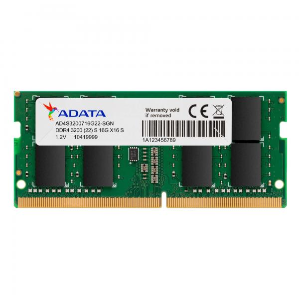MEMORIA RAM LAPTOP ADATA PREMIER 16 GB DDR4 3200 MHZ CL22 1.2 V AD4S320016G22-SGN NEGRO