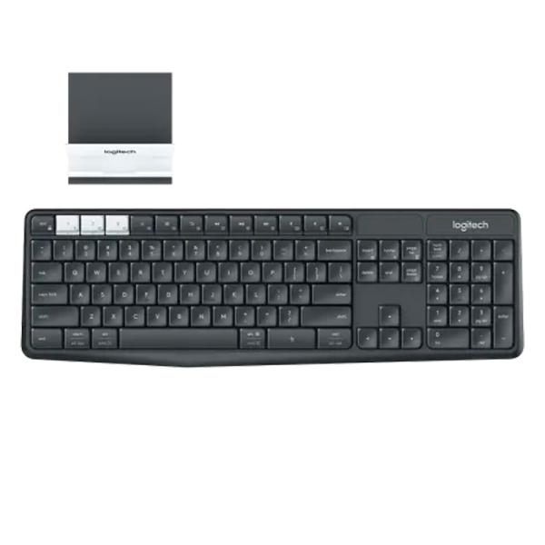 TECLADO LOGITECH K375S MULTI-DEVICE MEMBRANA INAL&Aacute;MBRICO BLUETOOTH ESPA&Ntilde;OL 920-008165 NEGRO