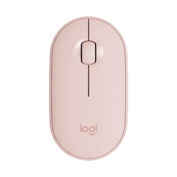 MOUSE LOGITECH PEBBLE M350 INAL&Aacute;MBRICO BLUETOOTH / NANO RECEPTOR 1000 DPI 910-005769 ROSADO
