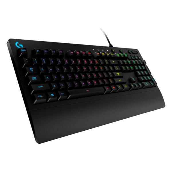 TECLADO GAMING RGB LOGITECH G213 PRODIGY MEMBRANA ALÁMBRICO INGLÉS 920-008084 NEGRO