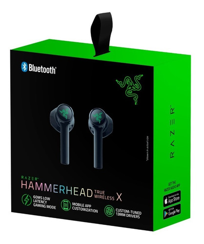AUDIFONO RAZER HAMMERHEAD TWS X INAL&Aacute;MBRICO BLUETOOTH RZ04-03800100-R3U1 NEGRO