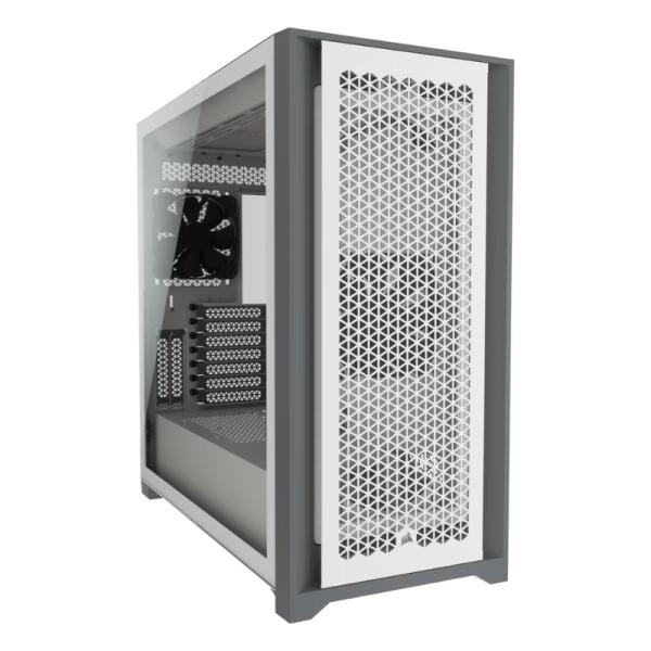 CASE GAMING CORSAIR 5000D AIRFLOW MID TOWER VENTILADORES 2 DE 120MM CON VIDRIO LATERAL Y MALLA FRONTAL CC-9011211-WW BLANCO