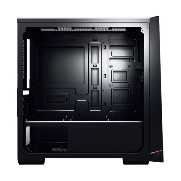 CASE GAMING RGB EAGLE WARRIOR GLADIATOR CG11RFRA003C MID TOWER 1 VENTILADOR DE 120MM CON PANEL ACRÍLICO FRONTAL Y LATERAL Y TIRA RGB (INCLUYE PEQUEÑO CONTROL BOARD) NEGRO