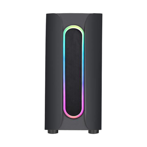 CASE GAMING RGB EAGLE WARRIOR LOOP CG02RPRA003C  MID TOWER 1 VENTILADOR DE 120MM CON VIDRIO LATERAL (INCLUYE PEQUE&Ntilde;O CONTROL BOARD) NEGRO