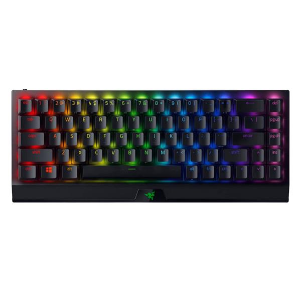 TECLADO GAMING RGB RAZER BLACKWIDOW V3 MINI HYPERSPEED MEC&Aacute;NICO AL&Aacute;MBRICO USB ESPA&Ntilde;OL SWITCH AMARILLO RZ03-03890900-R311 NEGRO