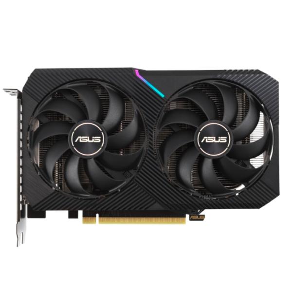 TARJETA DE VIDEO ASUS DUAL GEFORCE RTX 3060 TI V2 MINI OC EDITION 8GB GDDR6 1710 MHZ NEGRO