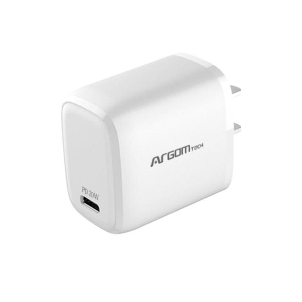 CARGADOR ARGOM FAST CHARGE DE PARED  USB TYPE-C ARG-AC-0114WT