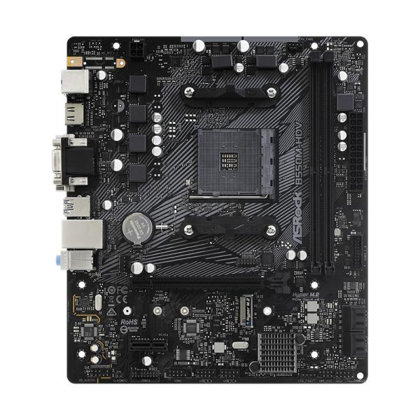 TARJETA MADRE ASROCK B550M-HDV AM4 MICRO-ATX DDR4 90-MXBDJ0-AOUAYZ NEGRO