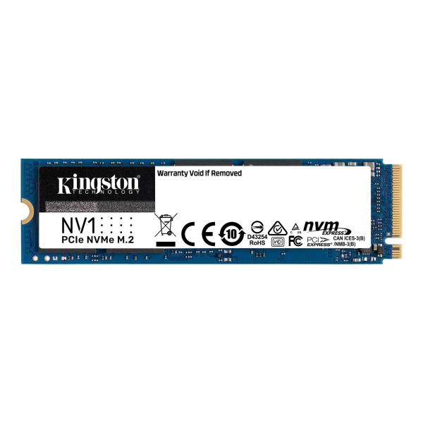 HD INTERNO SOLIDO 250GB KINGSTON NV1 M.2 2280 PCIe GEN3 X4 NVME 2100MB/S / 1100MB/S SNVS/250G